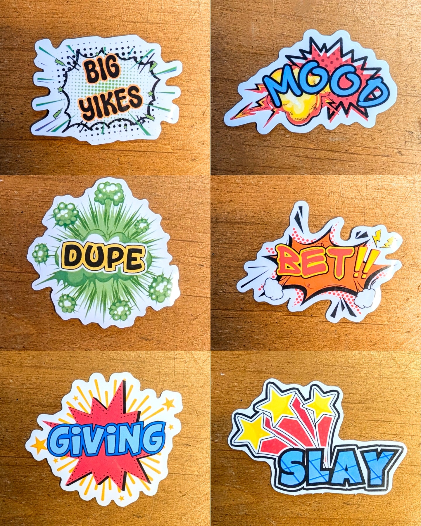 Slang Words Sticker Set | Gen Z | Gen Alpha | Water Bottle Sticker | Laptop Phone Decal