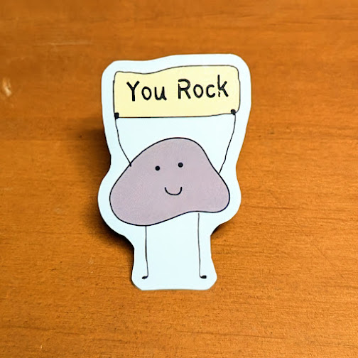 Funny  Cute You Rock Sticker | Water Bottle Sticker | Laptop Phone Decal